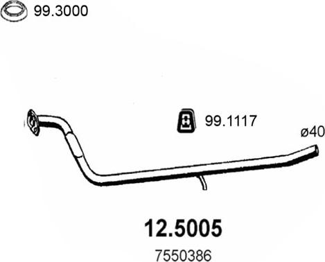 ASSO 12.5005 - Tubo gas scarico autozon.pro