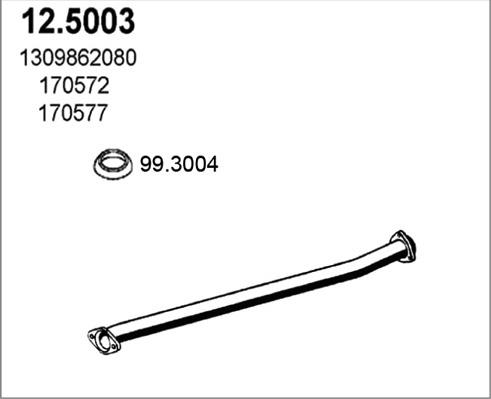 ASSO 12.5003 - Tubo gas scarico autozon.pro