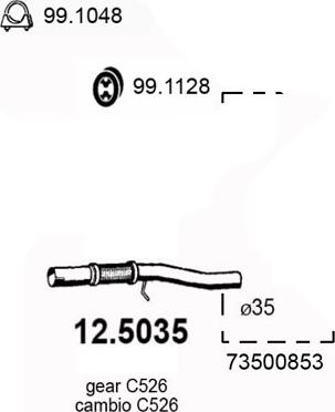 ASSO 12.5035 - Tubo gas scarico autozon.pro