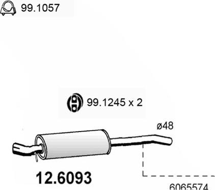 ASSO 12.6093 - Silenziatore centrale autozon.pro