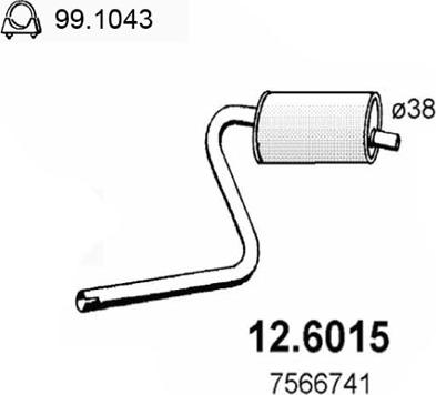 ASSO 12.6015 - Silenziatore centrale autozon.pro