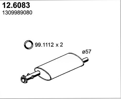 ASSO 12.6083 - Silenziatore centrale autozon.pro