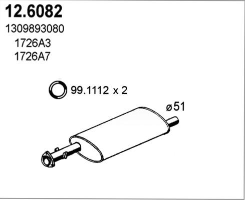 ASSO 12.6082 - Silenziatore centrale autozon.pro