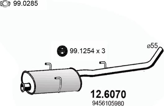 ASSO 12.6070 - Silenziatore centrale autozon.pro