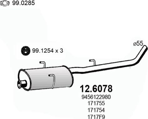 ASSO 12.6078 - Silenziatore centrale autozon.pro