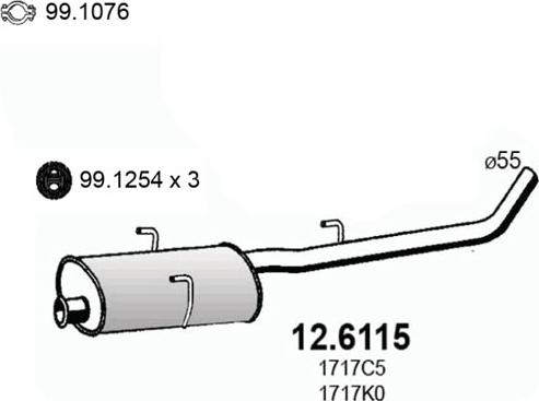 ASSO 12.6115 - Silenziatore centrale autozon.pro