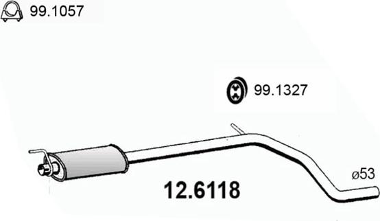 ASSO 12.6118 - Silenziatore centrale autozon.pro