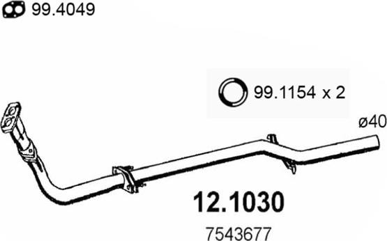 ASSO 12.1030 - Tubo gas scarico autozon.pro