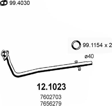 ASSO 12.1023 - Tubo gas scarico autozon.pro