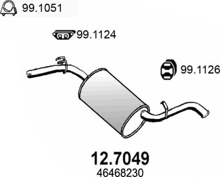 ASSO 12.7049 - Silenziatore posteriore autozon.pro