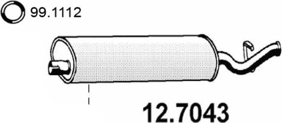 ASSO 12.7043 - Silenziatore posteriore autozon.pro