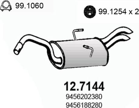 ASSO 12.7144 - Silenziatore posteriore autozon.pro