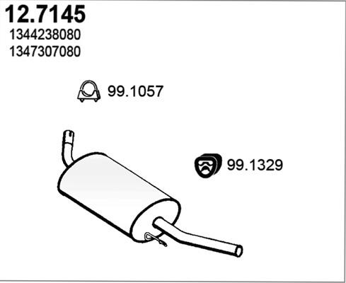 ASSO 12.7145 - Silenziatore posteriore autozon.pro