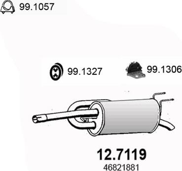 ASSO 12.7119 - Silenziatore posteriore autozon.pro