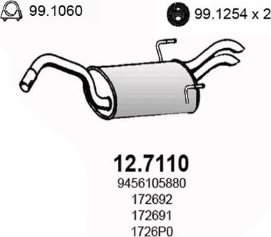 ASSO 12.7110 - Silenziatore posteriore autozon.pro