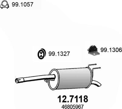 ASSO 12.7118 - Silenziatore posteriore autozon.pro