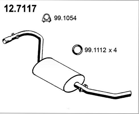 ASSO 12.7117 - Silenziatore posteriore autozon.pro