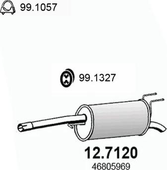 ASSO 12.7120 - Silenziatore posteriore autozon.pro