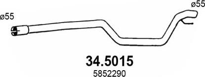 ASSO 34.5015 - Tubo gas scarico autozon.pro