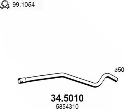 ASSO 34.5010 - Tubo gas scarico autozon.pro