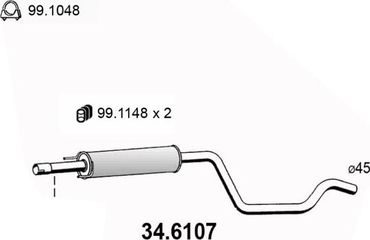 ASSO 34.6107 - Silenziatore centrale autozon.pro