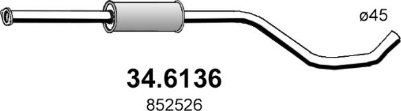 ASSO 34.6136 - Silenziatore centrale autozon.pro