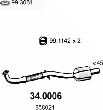 ASSO 34.0006 - Catalizzatore autozon.pro