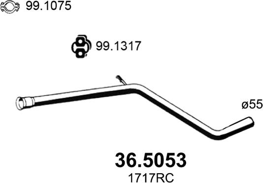 ASSO 36.5053 - Tubo gas scarico autozon.pro