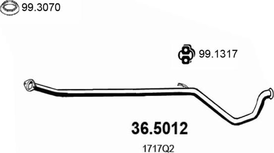 ASSO 36.5012 - Tubo gas scarico autozon.pro