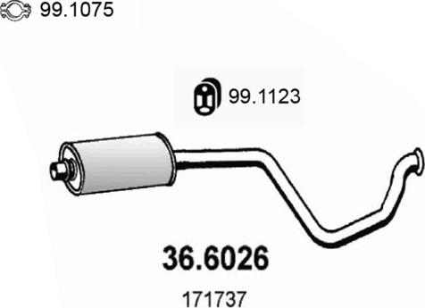 ASSO 36.6026 - Silenziatore centrale autozon.pro