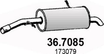 ASSO 36.7085 - Silenziatore posteriore autozon.pro