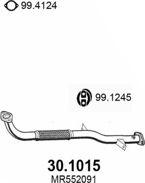 ASSO 30.1015 - Tubo gas scarico autozon.pro