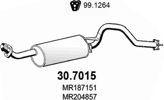 ASSO 30.7015 - Silenziatore posteriore autozon.pro