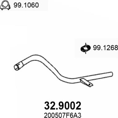 ASSO 32.9002 - Tubo gas scarico autozon.pro