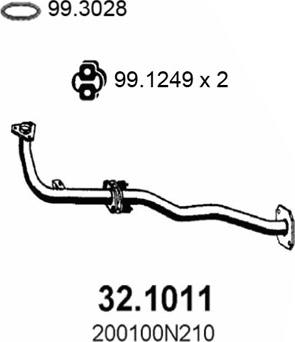 ASSO 32.1011 - Tubo gas scarico autozon.pro