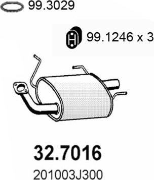 ASSO 32.7016 - Silenziatore posteriore autozon.pro