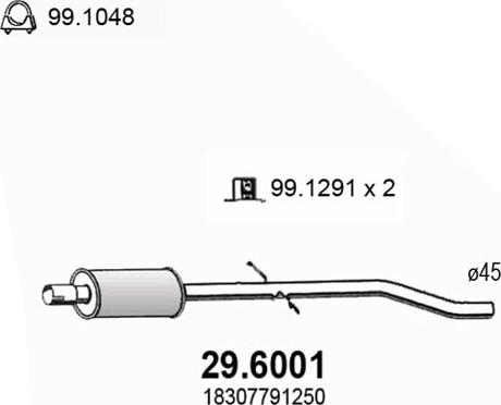 ASSO 29.6001 - Silenziatore centrale autozon.pro