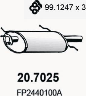 ASSO 20.7025 - Silenziatore posteriore autozon.pro