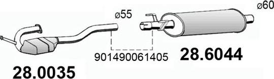 ASSO 28.6044 - Silenziatore centrale autozon.pro
