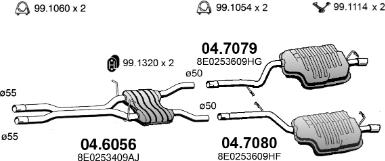 ASSO ART4465 - Impianto gas scarico autozon.pro