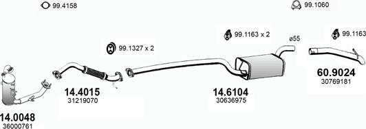 ASSO ART4432 - Impianto gas scarico autozon.pro