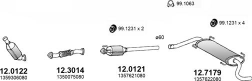 ASSO ART4096 - Impianto gas scarico autozon.pro