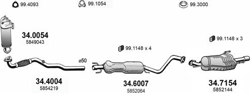 ASSO ART4333 - Impianto gas scarico autozon.pro