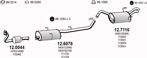 ASSO ART0556 - Impianto gas scarico autozon.pro