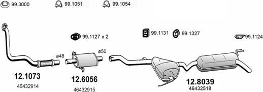 ASSO ART0622 - Impianto gas scarico autozon.pro