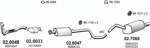 ASSO ART0032 - Impianto gas scarico autozon.pro