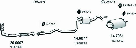 ASSO ART1483 - Impianto gas scarico autozon.pro