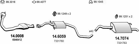 ASSO ART1051 - Impianto gas scarico autozon.pro