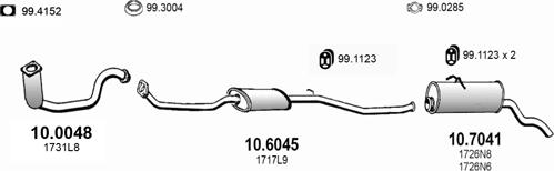 ASSO ART3953 - Impianto gas scarico autozon.pro