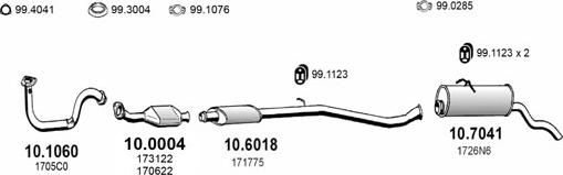 ASSO ART3960 - Impianto gas scarico autozon.pro